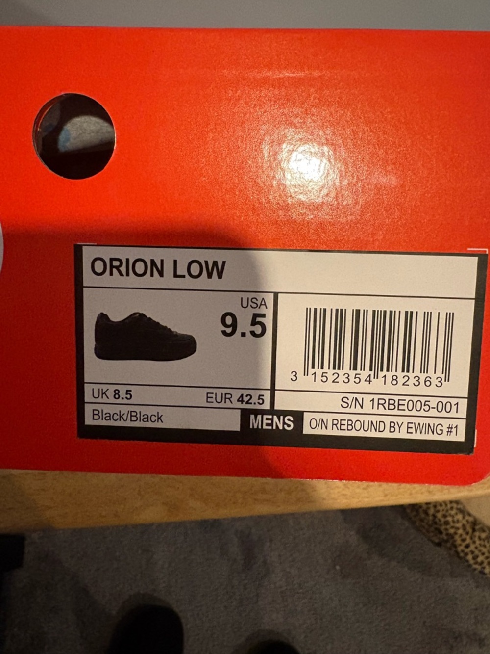 Orion Low Men's Sneakers - Black by patrick ewing